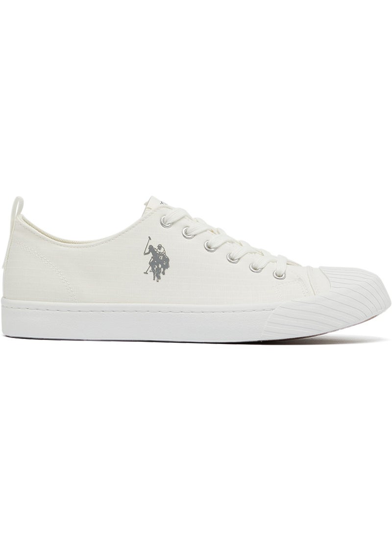 U.S. Polo Assn. - Men's White Low-Top Canvas Sneakers - Iconic Branding for a Clean Look - Image 1