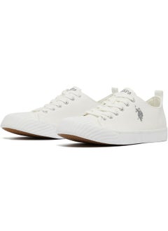 U.S. Polo Assn. Men's White Low-Top Canvas Sneakers - Iconic Branding for a Clean Look  - Image 2