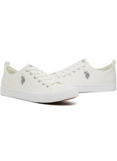 U.S. Polo Assn. Men's White Low-Top Canvas Sneakers - Iconic Branding for a Clean Look  - Image 3