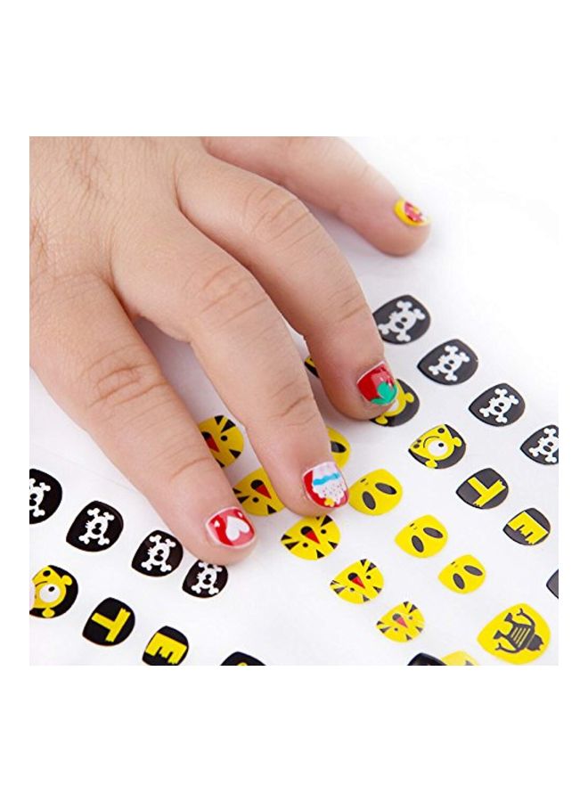 NIBEMINENT 12-Piece Temporary Tattoos And Nail Sticker Set - Image 4