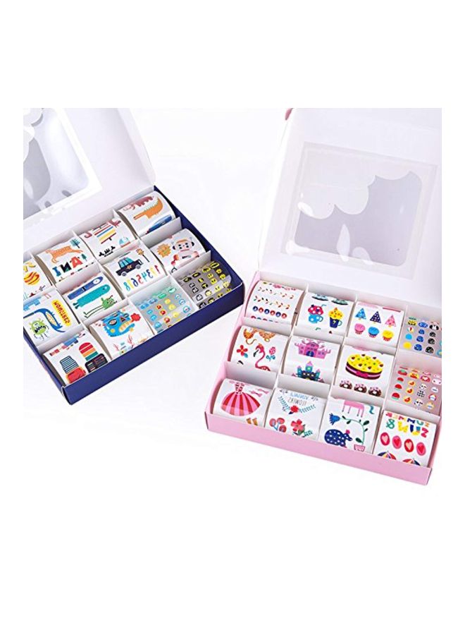 NIBEMINENT 12-Piece Temporary Tattoos And Nail Sticker Set - Image 3