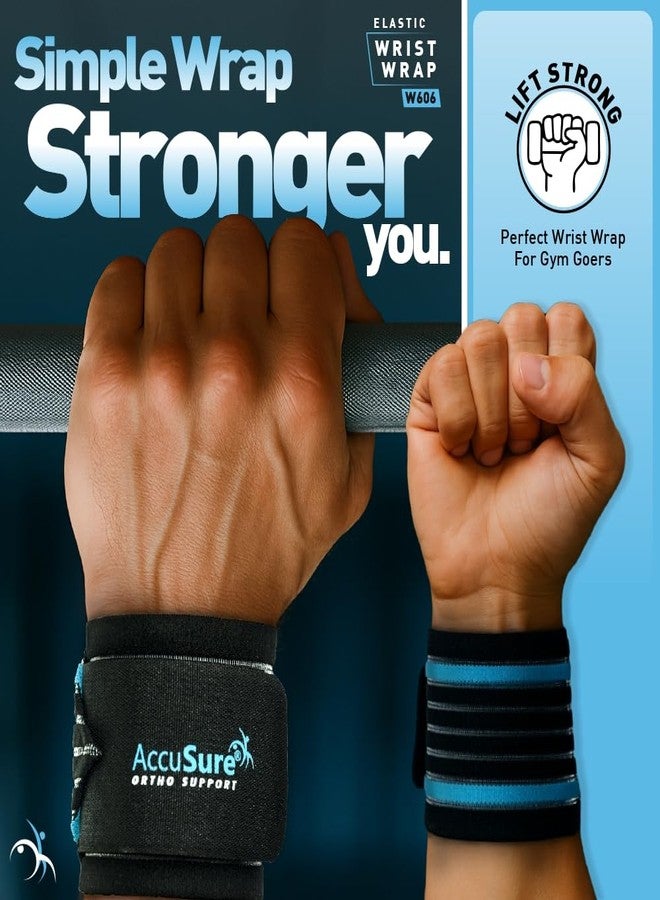 AccuSure W606 Wrist Wrap Support Brace - Adjustable Compression Strap for Gym, Sports & Injury Recovery | Wrist Pain Relief & Joint Support | Breathable & Comfortable Fit for Men & Women - Image 5