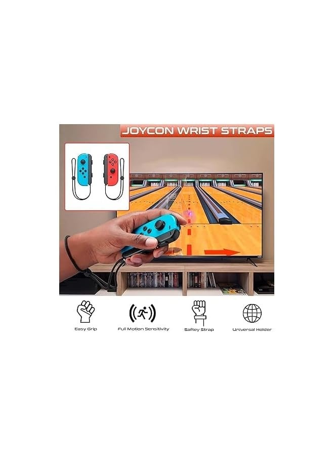 PROMASS Switch Sports Accessories Bundle for Nintendo Switch & Switch OLED with Tennis Rackets, Golf Clubs, Chambara Swords, Soccer Leg Straps & Joycon Grips - Image 2