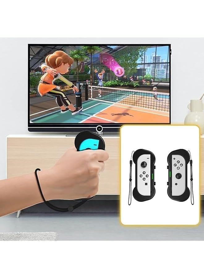 PROMASS Switch Sports Accessories Bundle for Nintendo Switch & Switch OLED with Tennis Rackets, Golf Clubs, Chambara Swords, Soccer Leg Straps & Joycon Grips - Image 4