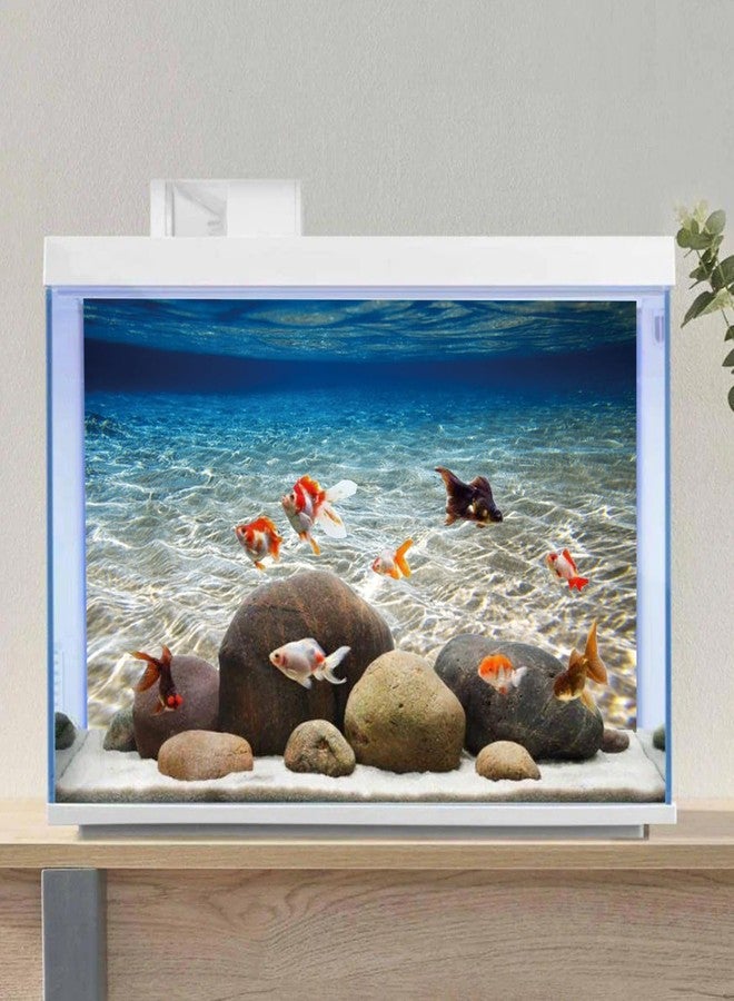 AWERT 36x24 inches Ocean Floor Aquarium Background Underwater Fish Tank Background Undersea Theme Aquarium Background - Image 3
