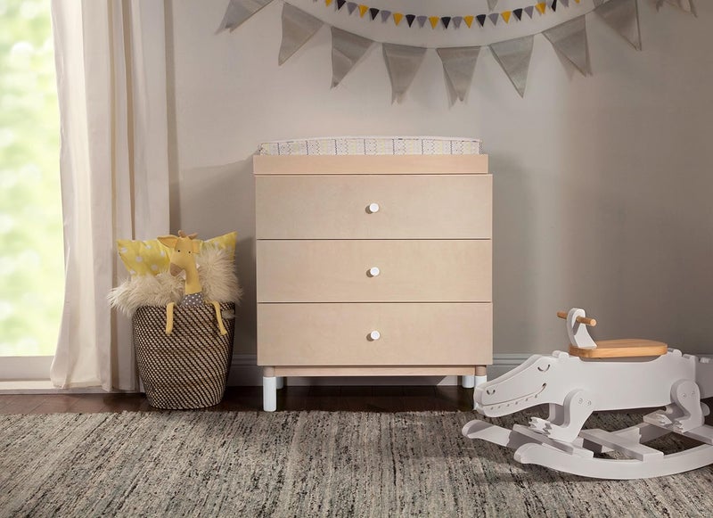 babyletto Gelato Crib and Dresser Feet Pack in White - Image 3