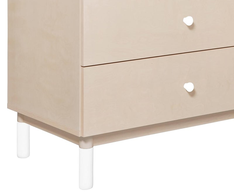 babyletto Gelato Crib and Dresser Feet Pack in White - Image 1