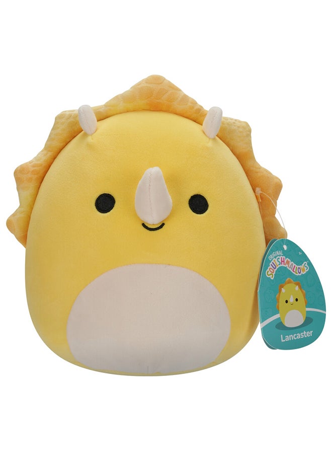 Squishmallows Little Plush 7.5 inch Lancaster Yellow Triceratops Officially Licensed Kellytoy Plush Toy Colorful Soft Gift for Kids Girls & Boys Washable Squishy Stuff Toy Multicolor All Age  - Image 1