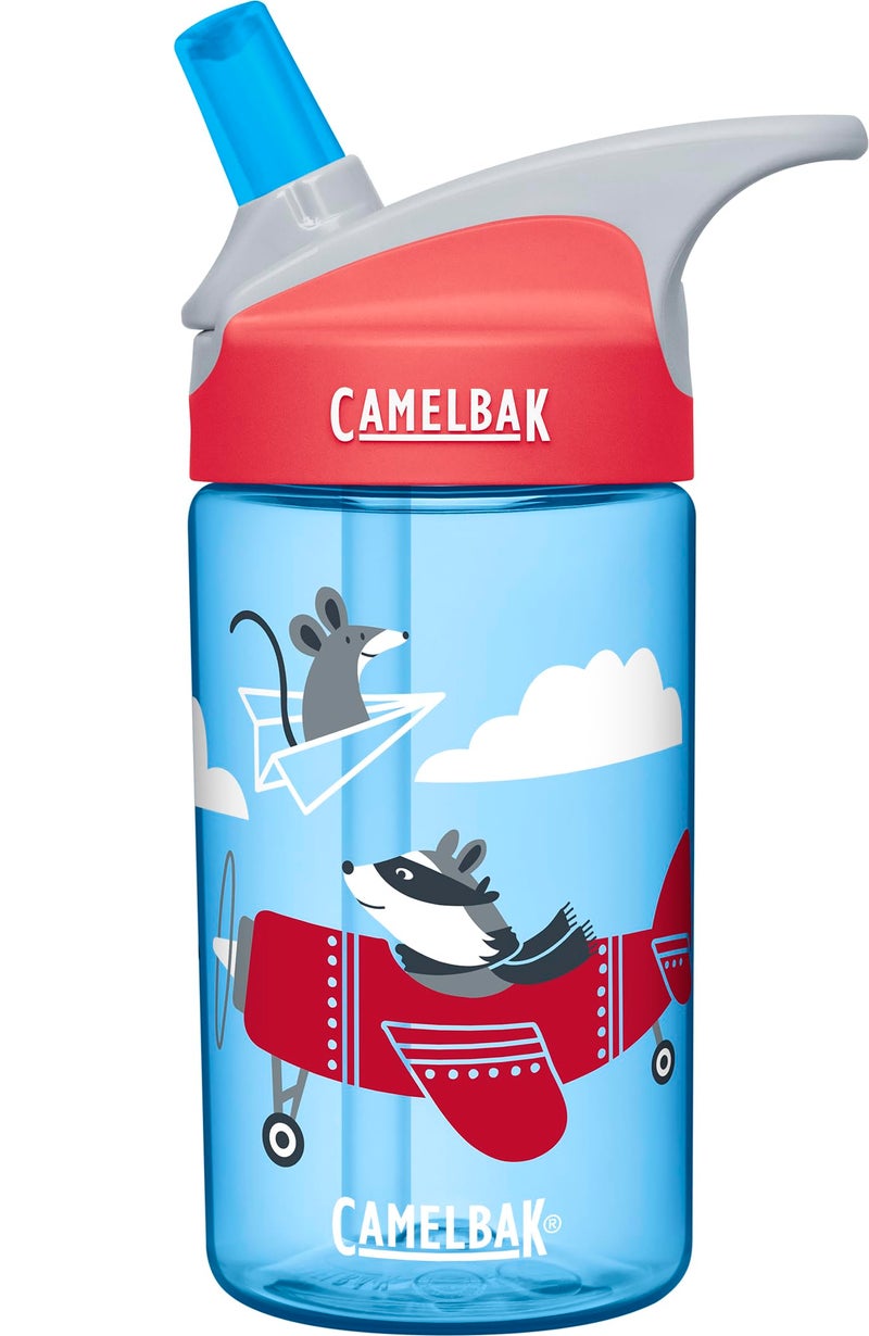 CAMELBAK زجاجة ماء كاملباك إيدي للأطفال - صمام عض كبير من كاملباك للأطفال - مقاومة للتسرب - زجاجة ماء للأطفال - زجاجة ماء خالية من BPA - 12 أونصة، لصوص الطائرات - Image 1