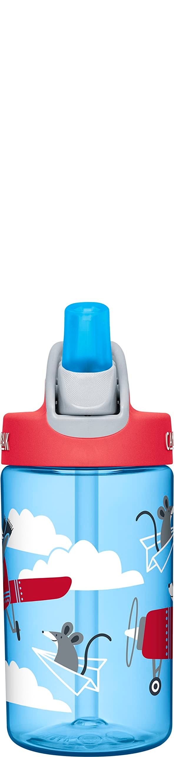 CAMELBAK زجاجة ماء كاملباك إيدي للأطفال - صمام عض كبير من كاملباك للأطفال - مقاومة للتسرب - زجاجة ماء للأطفال - زجاجة ماء خالية من BPA - 12 أونصة، لصوص الطائرات - Image 2