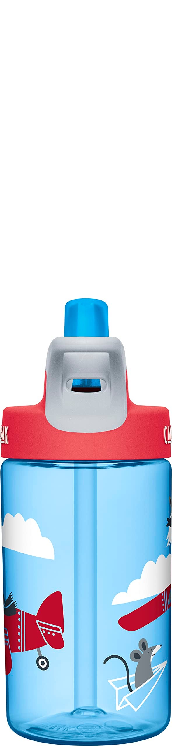 CAMELBAK زجاجة ماء كاملباك إيدي للأطفال - صمام عض كبير من كاملباك للأطفال - مقاومة للتسرب - زجاجة ماء للأطفال - زجاجة ماء خالية من BPA - 12 أونصة، لصوص الطائرات - Image 5