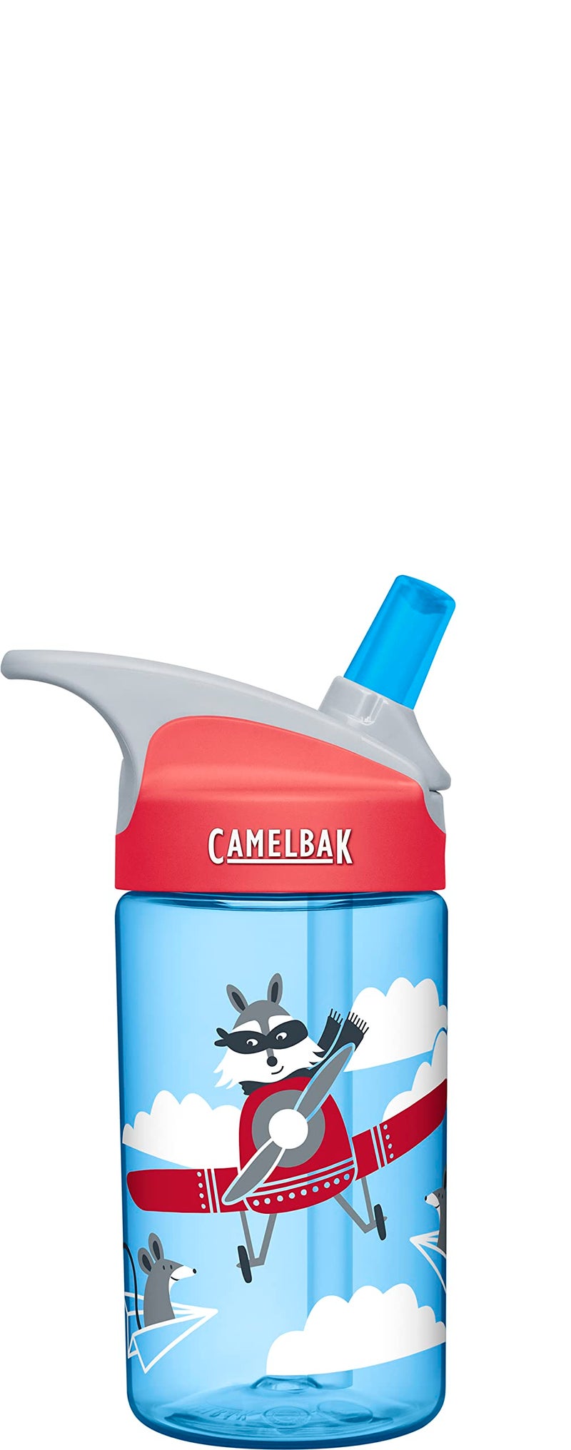 CAMELBAK زجاجة ماء كاملباك إيدي للأطفال - صمام عض كبير من كاملباك للأطفال - مقاومة للتسرب - زجاجة ماء للأطفال - زجاجة ماء خالية من BPA - 12 أونصة، لصوص الطائرات - Image 4