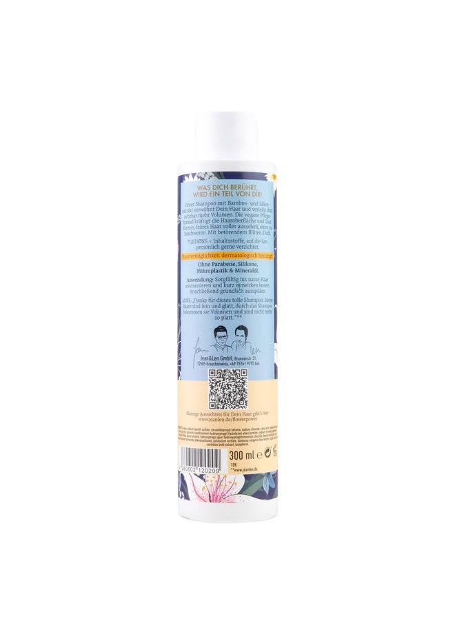 Re4U Hair - Volume Shampoo Bamboo & Lily, for thin and fine hair, gives fullness and shine, flower fragrance, without parabens and silicones, vegan, 10.14 Fl. Oz. - Image 1