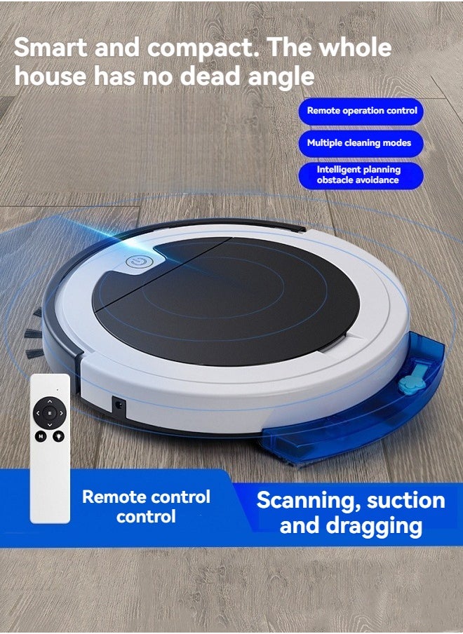 M MIAOYAN - New household sweeping robot intelligent vacuuming, sweeping and mopping three-in-one remote control with water tank planning cleaning robot - Image 1
