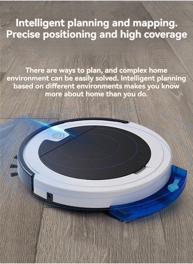 M MIAOYAN - New household sweeping robot intelligent vacuuming, sweeping and mopping three-in-one remote control with water tank planning cleaning robot - Image 1