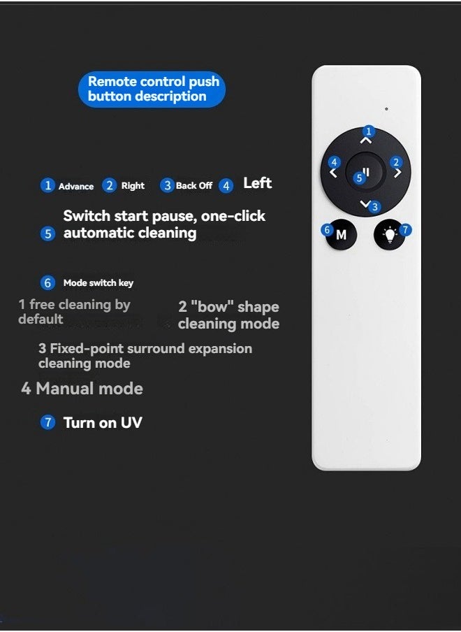 M MIAOYAN - New household sweeping robot intelligent vacuuming, sweeping and mopping three-in-one remote control with water tank planning cleaning robot - Image 1
