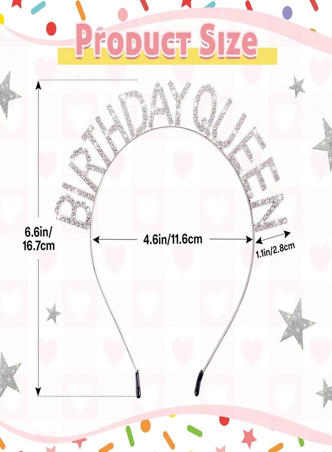 Lingdeer Birthday Queen Sunglasses with Crown, Birthday Glasses Headband Tiara for Women, Gifts Accessories Decorations - Image 4