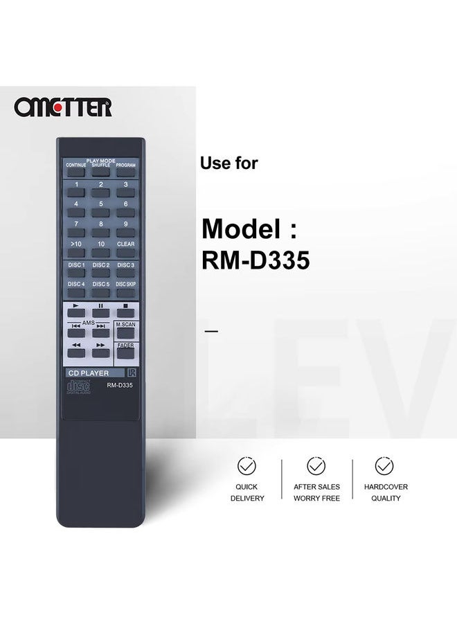 OMETTER - RM-D335 Fit for Sony CD Player Compact Disc Remote Control CDP-C345M CDP-C345 CDP-C245 CDP-C741 CDP-C365 CDP-C265 CDP-C425 - Image 1
