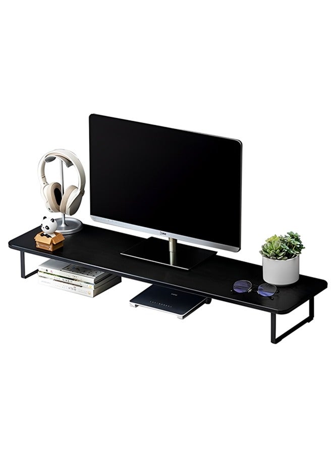 Beauenty Monitor Stand Riser,Laptop Stand,Wood Monitor Stand Riser with Ergonomic Height Adjustment,Desktop Organizer,Office Desk Accessories for Laptops,Monitors,Printers(80x26x12cm) - Image 1