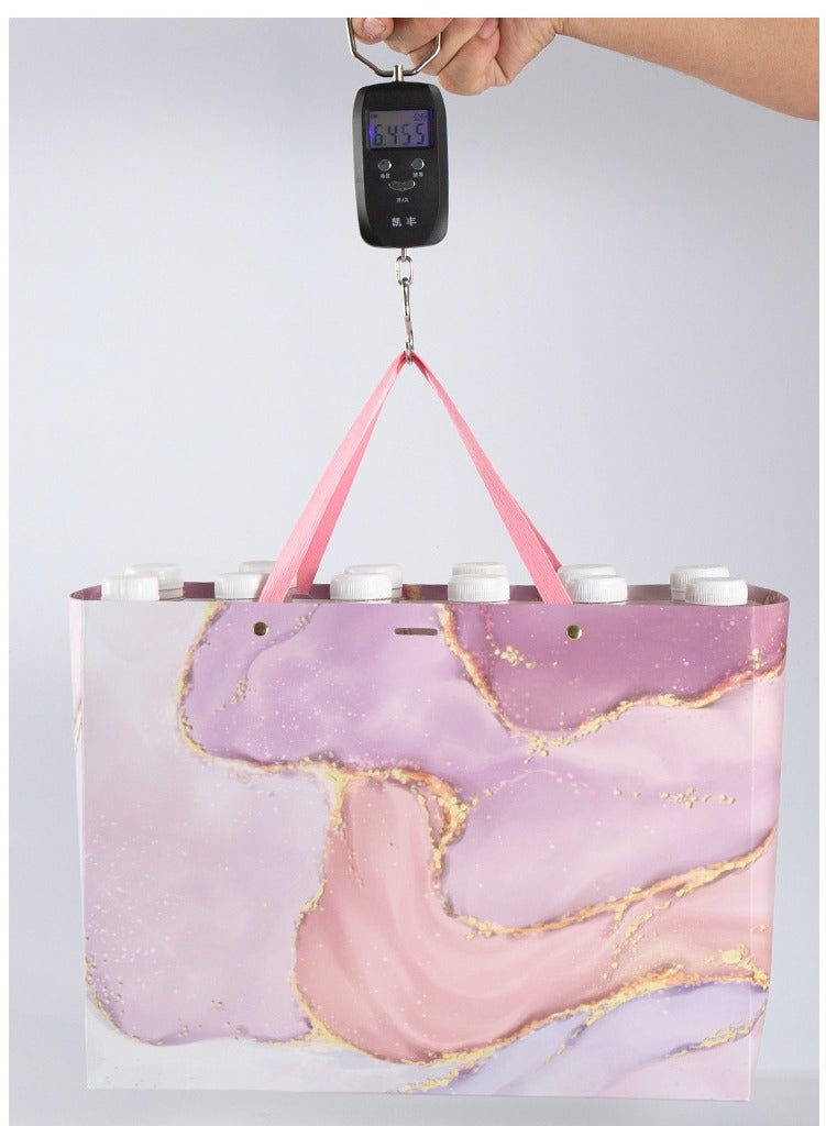 28x10x20cm Gift Bags, Set of 5 Moon Cloud Pattern Gift Bags, Portable Paper Gift Bags for Birthdays, Mother's Day, Wedding Parties, etc. - Image 2