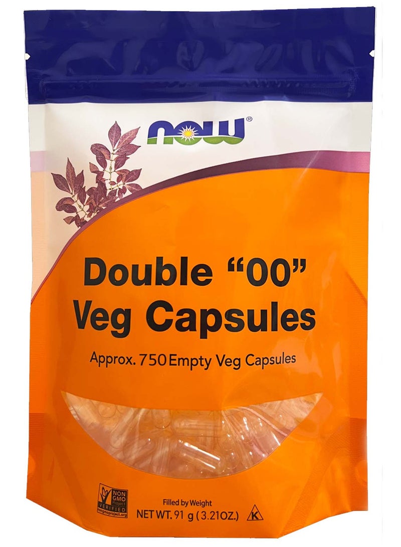 ناو كبسولات نباتية مزدوجة 00، حوالي 750 كبسولة نباتية فارغة - Image 1