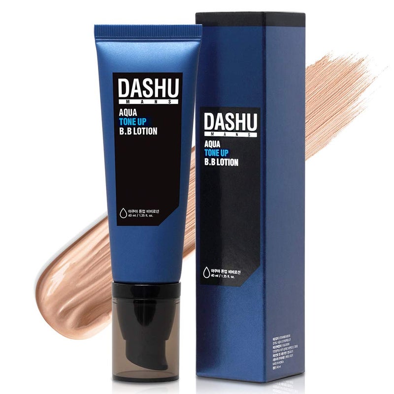 DASHU Aqua Tone Up B.B Lotion | Korean BB Cream for Men w/Seawater & Seaweed Extract | Hydrating BB Cream for Face | Men's Skin Care (1.35 fl oz) - Image 1
