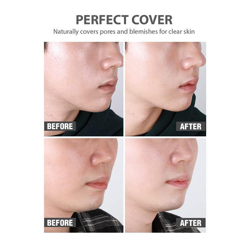 DASHU Aqua Tone Up B.B Lotion | Korean BB Cream for Men w/Seawater & Seaweed Extract | Hydrating BB Cream for Face | Men's Skin Care (1.35 fl oz) - Image 3