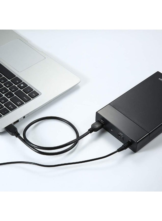 Salab External Hard Drive Enclosure 3.5 USB 2.0 to Hard Drive Enclosure with Power Adapter Compatible with 3.5 2.5 Inch Hard Drive, WD, Seagate, Toshiba, HDD, SSD 10TB, UASP-UK Plug Tool-Free - Image 4