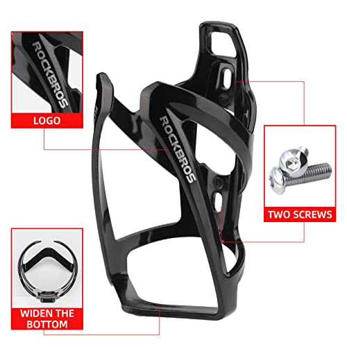 ROCKBROS Bike Water Bottle Holder Ultra-Light Bicycle Bottle Cages with Screws Tool, Universal Bike Cup Holder Rack for Road MTB Bikes… - Image 5