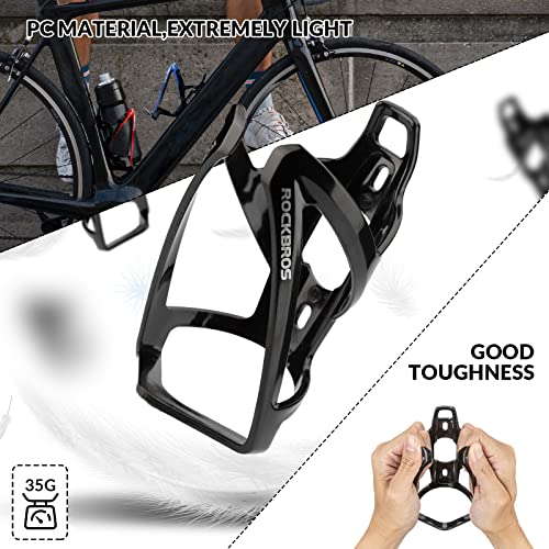ROCKBROS Bike Water Bottle Holder Ultra-Light Bicycle Bottle Cages with Screws Tool, Universal Bike Cup Holder Rack for Road MTB Bikes… - Image 3