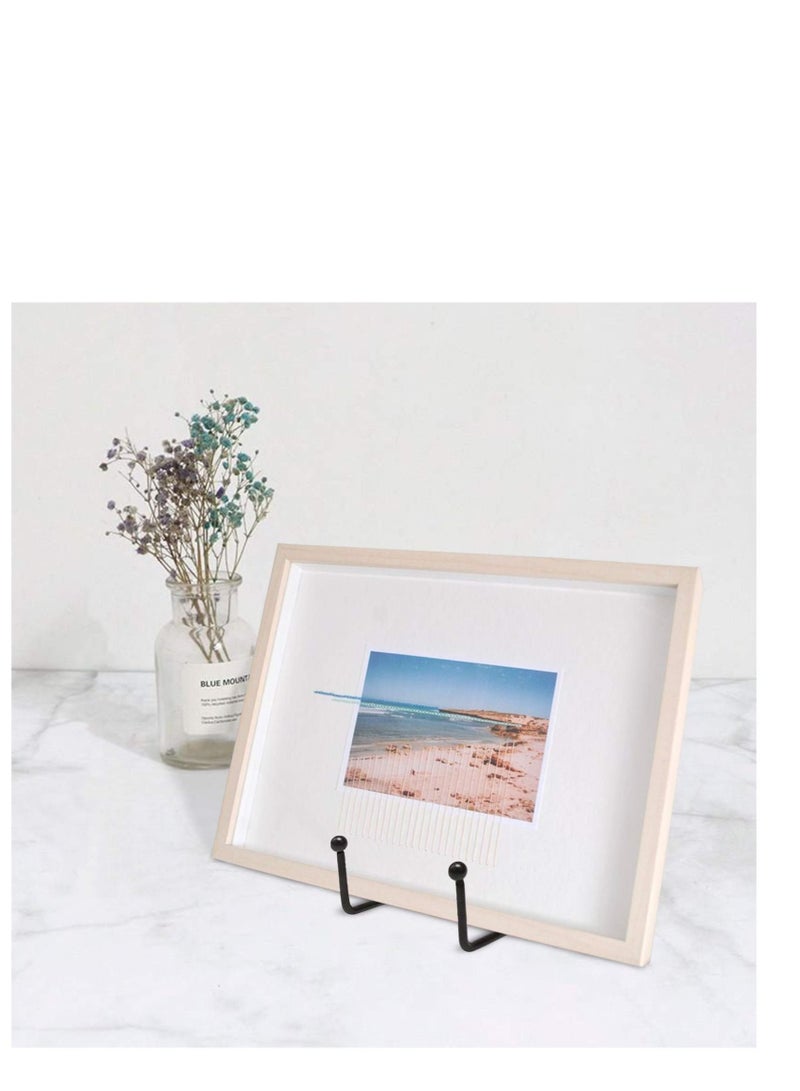 Captaintech 2 Pack Plate Stands for Display 6 Inch Plate Holder Display Stand Metal Frame Holder Stand for Picture, Decorative Plate, Book, Photo Easel - Image 4