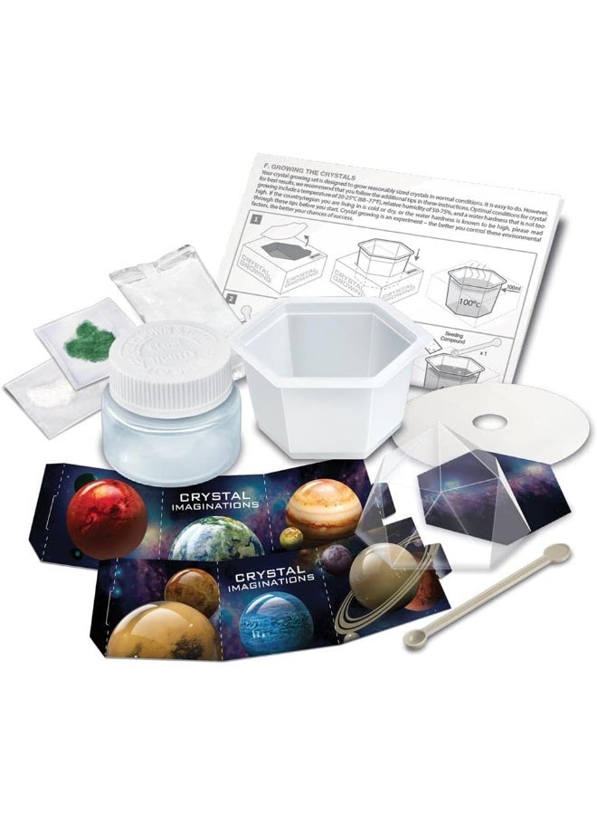 4M 403931 Imagination Crystal Growing Kit-Green, Multi Coloured - Image 3