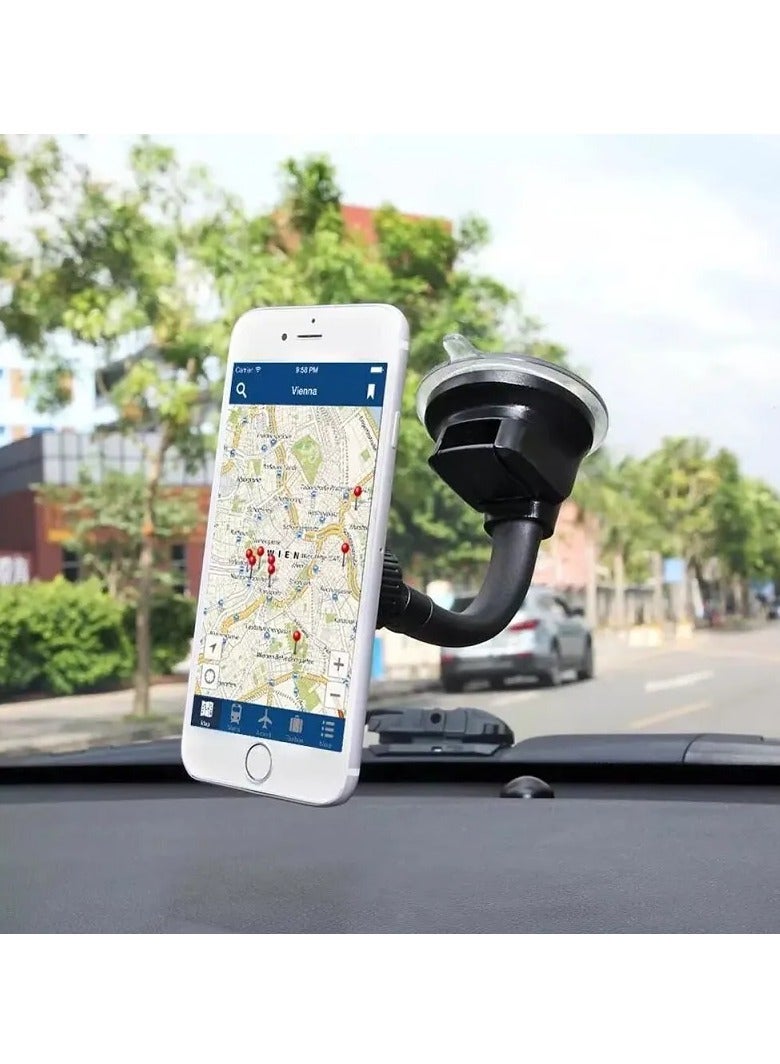 TIGER Universal Magnetic Car Mount – Strong Magnet Dashboard Phone Holder for All Smartphones, 360° Adjustable Car Phone Mount Stand with Anti-Slip Base, Secure Grip for iPhone, Samsung, Xiaomi, Huawei, More – With Retail Box Packaging Black - Image 3