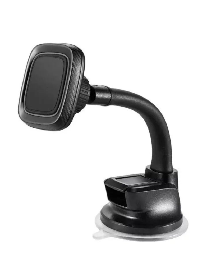 TIGER Universal Magnetic Car Mount – Strong Magnet Dashboard Phone Holder for All Smartphones, 360° Adjustable Car Phone Mount Stand with Anti-Slip Base, Secure Grip for iPhone, Samsung, Xiaomi, Huawei, More – With Retail Box Packaging Black - Image 1