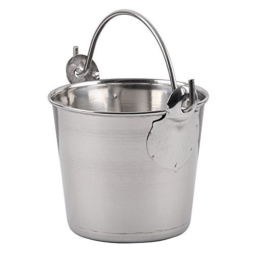 Lindy's 1-Quart Stainless Steel Bucket, Durable Seamless Bucket for Many Home Tasks, Carry Water or Milk, Fill with Food, Use as a Flower Pot, Cleaning Bucket, Table Centerpiece and Much More - Image 2