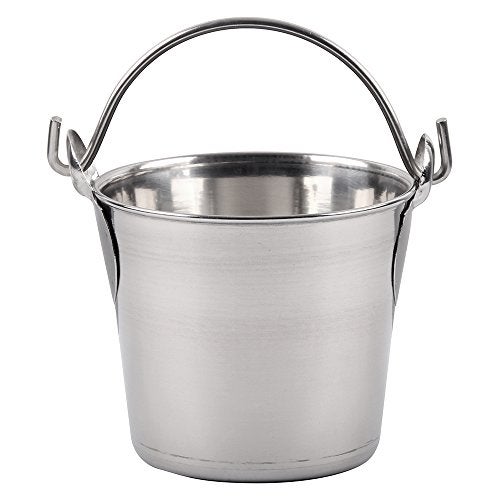 Lindy's 1-Quart Stainless Steel Bucket, Durable Seamless Bucket for Many Home Tasks, Carry Water or Milk, Fill with Food, Use as a Flower Pot, Cleaning Bucket, Table Centerpiece and Much More - Image 1