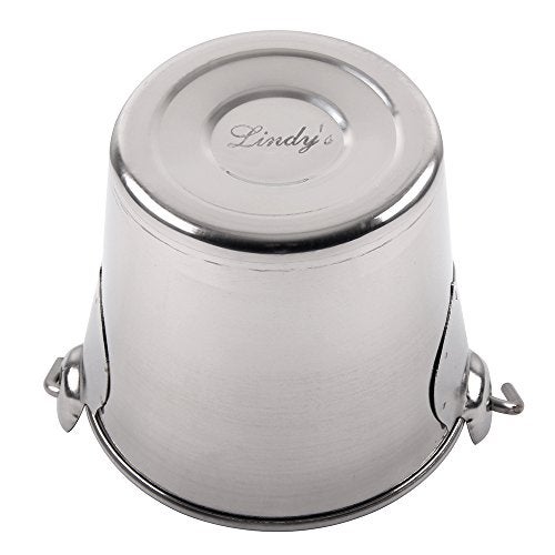 Lindy's 1-Quart Stainless Steel Bucket, Durable Seamless Bucket for Many Home Tasks, Carry Water or Milk, Fill with Food, Use as a Flower Pot, Cleaning Bucket, Table Centerpiece and Much More - Image 3