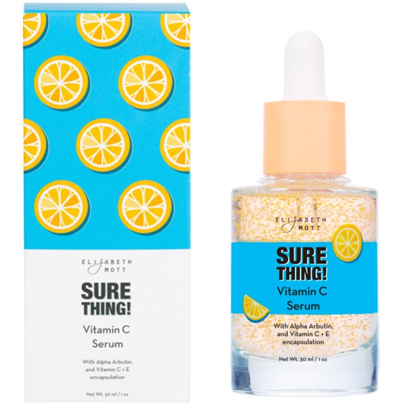 Elizabeth Mott Sure Thing Vitamin C Serum for Face  Lightweight Serum for Uneven Skin Tone and SmootherLooking Skin  Hydrating Vegan  CrueltyFree Skincare  1 fl oz