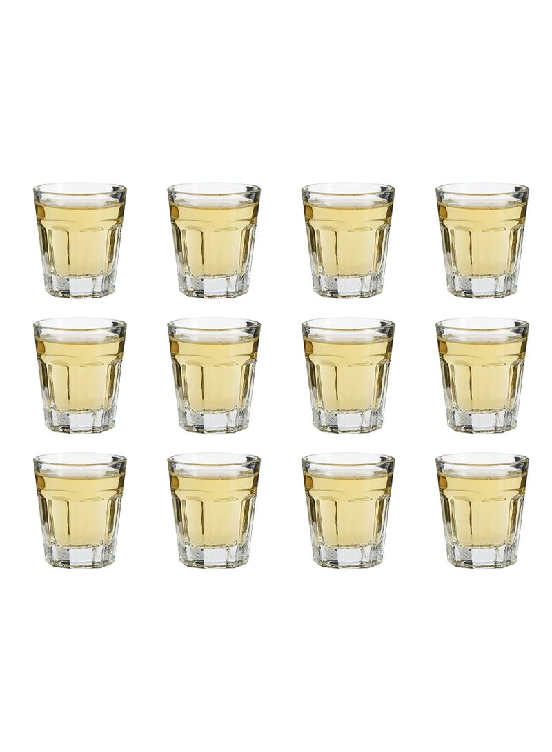 Home zone Small12-Piece Pokal Glass Cup Clear 45ML  - Image 2