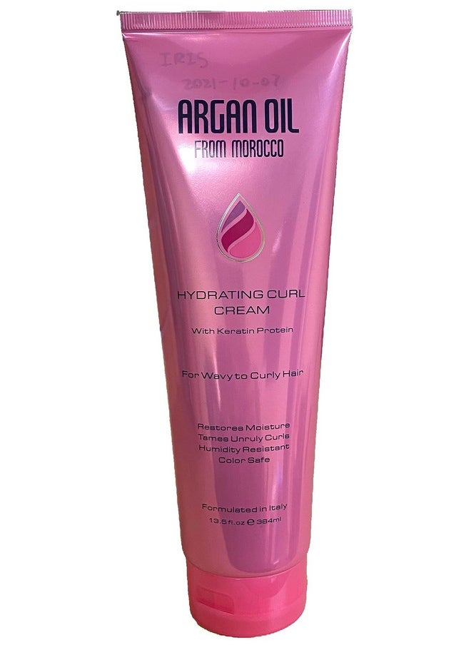 Argan - Oil From Morocco Hydrating Curl Cream With Keratin Protein, 13 Fl.Oz. (384 Ml) - Image 1