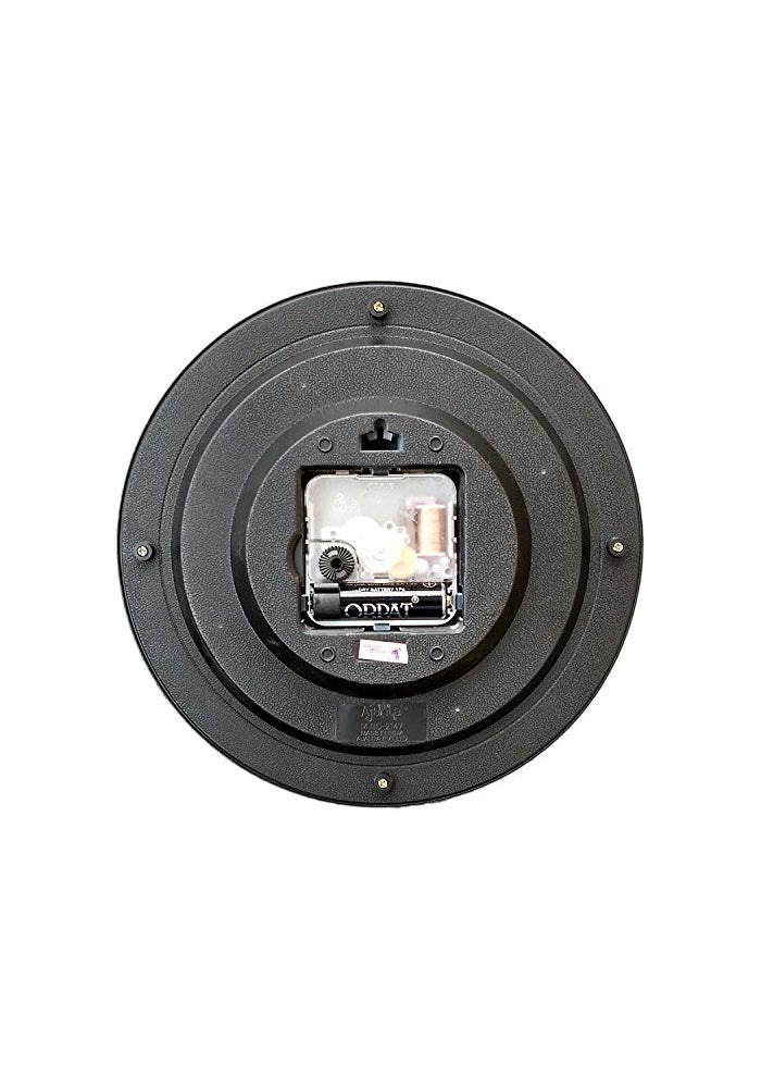 Ajanta 2147 Abstract Round Motion Analog Wall Clock – Orange | Step Movement | Compact 20.5 cm | Battery Operated - Image 4