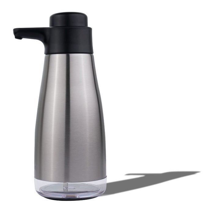 15FLOZ STAINLESS STEEL LIQUID SOAP DISPENSER FOR DISH AND HAND SOAP