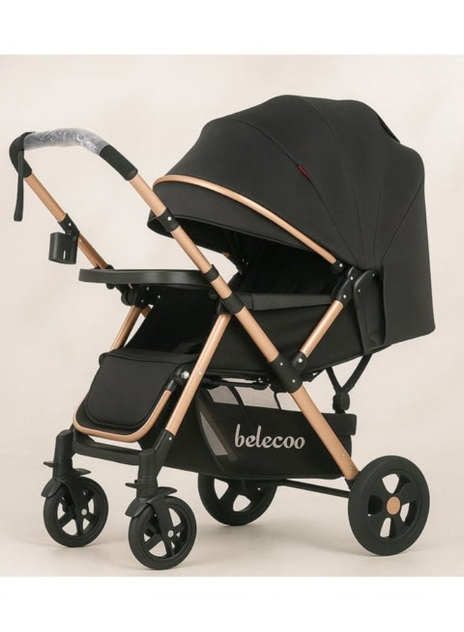 بيليكو قابلة للتحويل والطي، سهلة الاستخدام بيد واحدة، عربة أطفال متعددة الأوضاع - Image 1