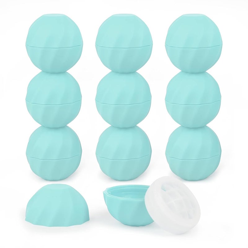 longway 0.24Oz (7ml) Empty Lip Balm Sphere Containers | Screw Cap Lipstick Tubes/Chapstick Tubes/Chapstick Holder for Lip Gloss & BPA FREE (Pack of 10, Blue)
