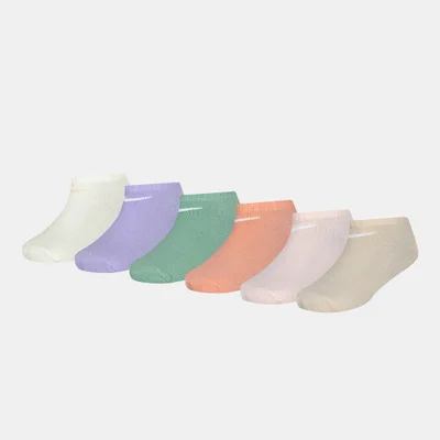 Nike Kids' NHG Metallic Swoosh No-Show Socks (6 Pack)