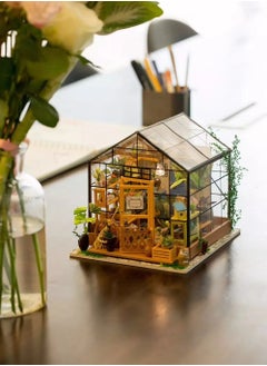 Robotime Rolife Cathy's Flower House DIY Miniature House DG104,Assembly Brain Teaser 3D Wooden Puzzle DIY Build Model Crafts Kits, Unique Home Decor Birthday Gifts for Teens or Adults  - Image 3