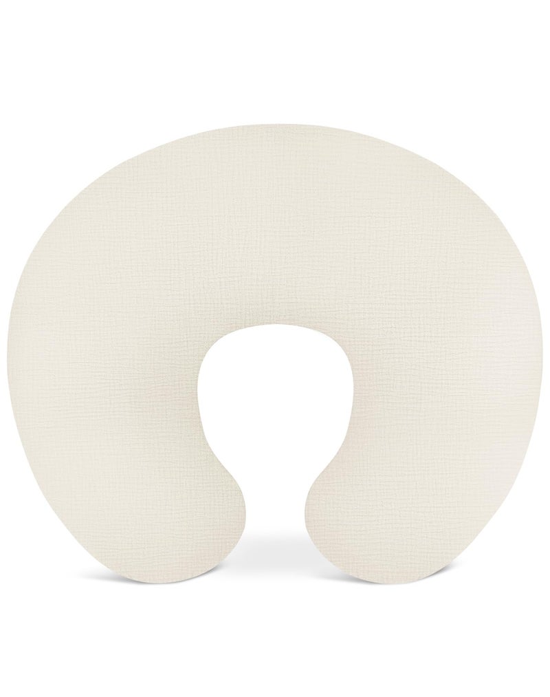Wimist Nursing Pillow Covers, Muslin Nursing Cover for Breastfeeding Pillows, Comfortable for Baby Girls and Boys (Pale Yellow) - Image 1