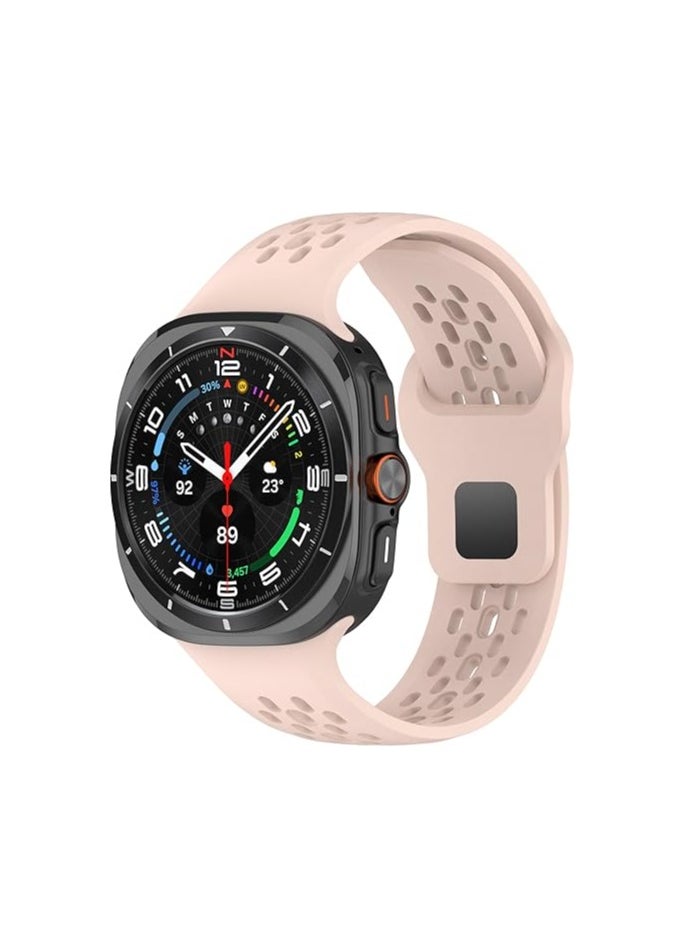 MOCOM Silicone Watch Band for Samsung Galaxy Watch Ultra 47mm, Soft Breathable Replacement Strap for Galaxy Watch Ultra 47mm, Waterproof Wristband Smartwatch Accessories  - Image 2