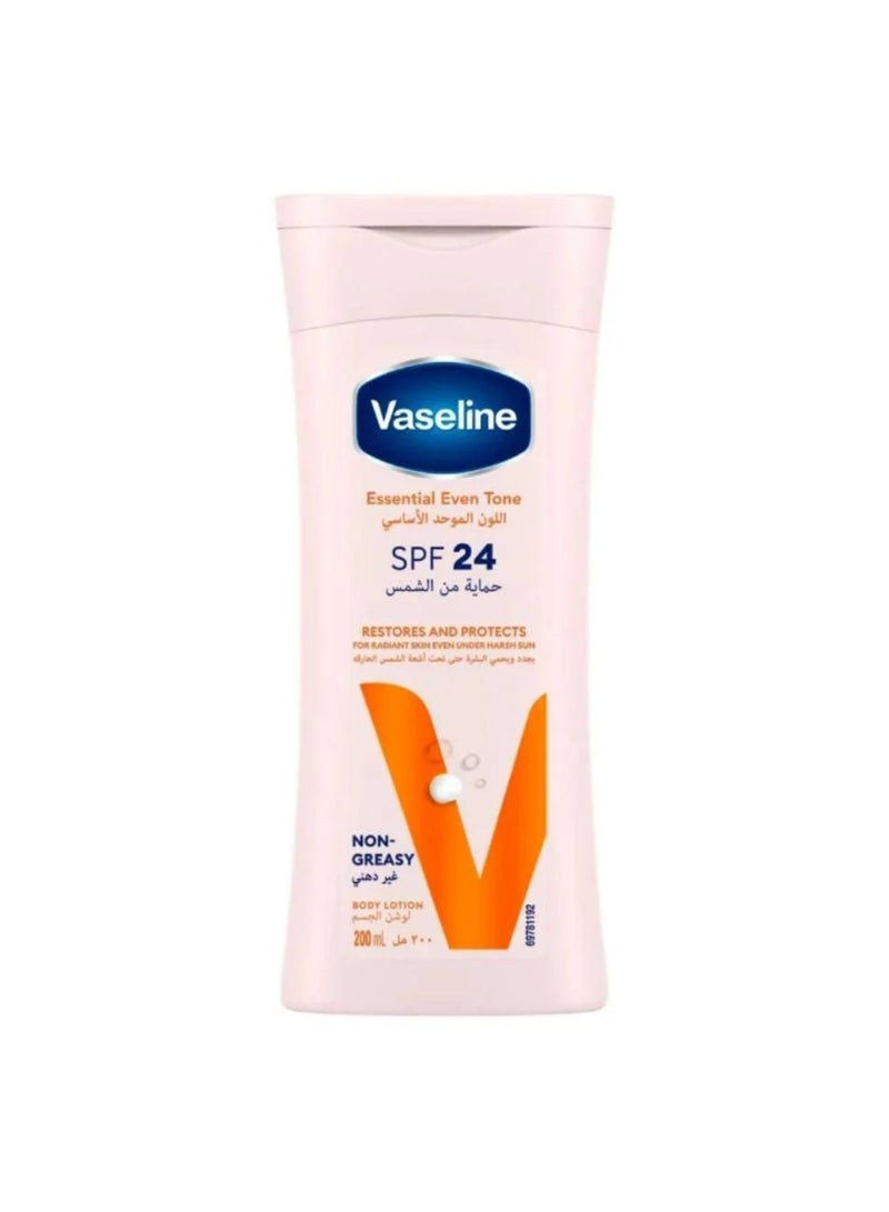 Vaseline Even Tone Body Lotion with Vitamin B3 and Triple Sunscreen for Radiant Skin 200ml