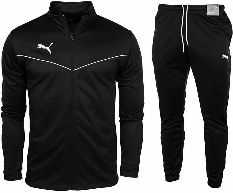 PUMA Team Rise Drycell Raschel Fabric Men's Tracksuit PMR2000 Black